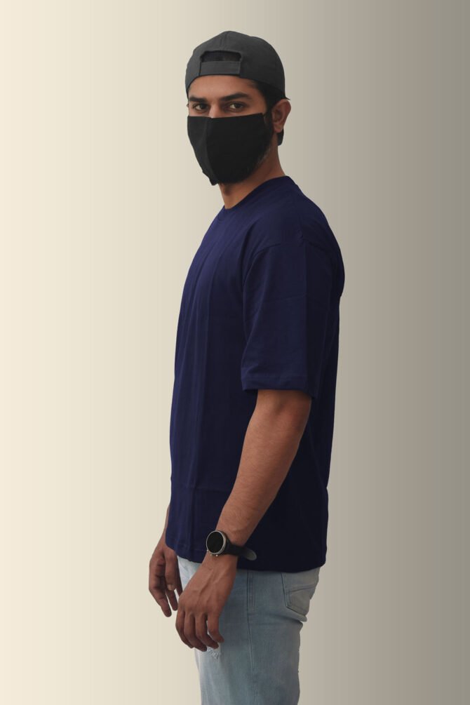 Navy Blue Oversized T-shirt Kommet