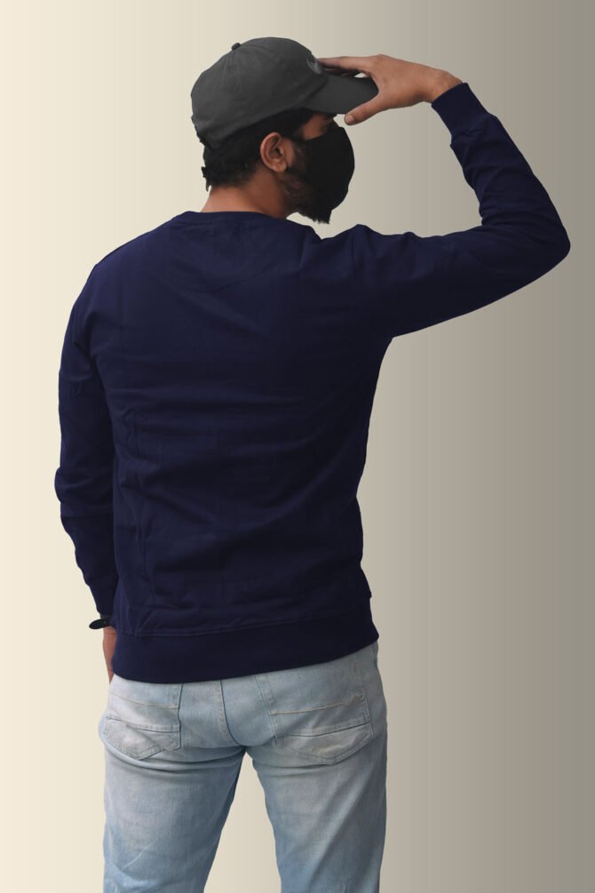 Navy Blue Sweatshirt Kommet