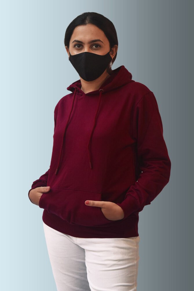 Maroon Hoodie Kommet