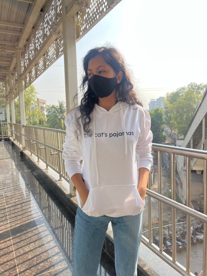 The Cat's Pajamas White IDIOM Hoodie Kommet